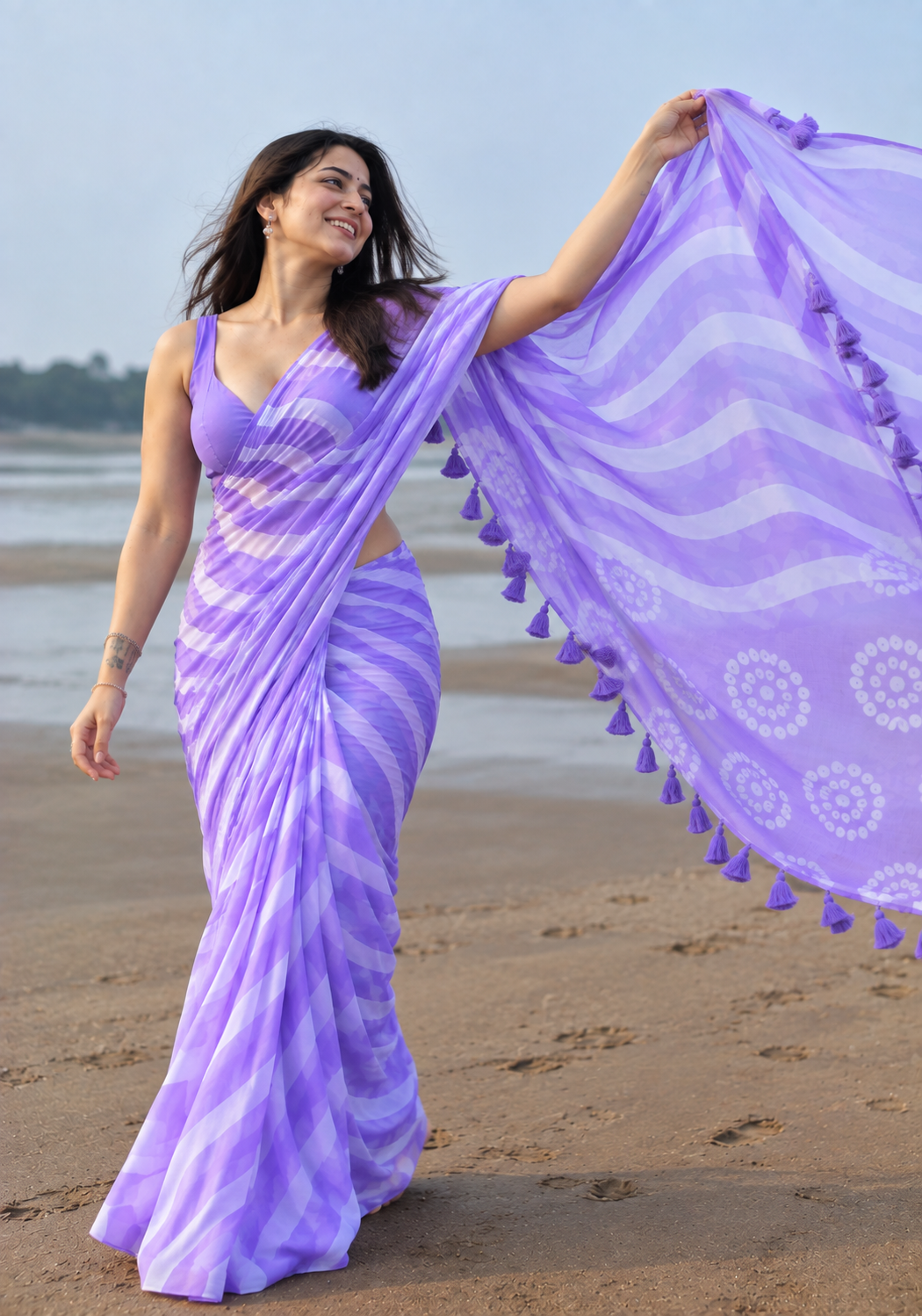 Cotton Linen Saree